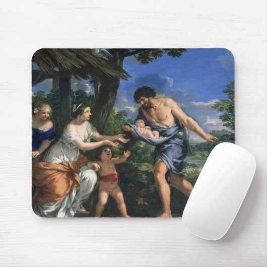 Faustulus anvertrauendes Romulus und Remus Mousepad (Mit Mouse)