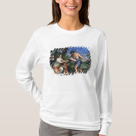 Faustulus anvertrauendes Romulus und Remus T-Shirt (Vorderseite)