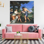 Faustulus betraut Romulus und Remus Leinwanddruck (Insitu (Wohnzimmer))