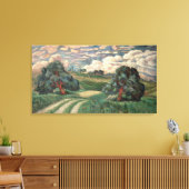 Fauve Landschaft Leinwanddruck (Insitu (Wohnzimmer))