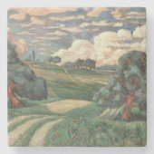 Fauve Landschaft Steinuntersetzer (Vorderseite)