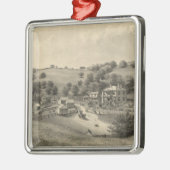 Fauver Wohnsitz Silbernes Ornament (Links)