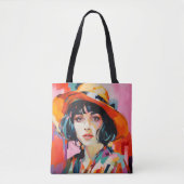 Fauvismus-Frau in Hat Tasche (Vorderseite)