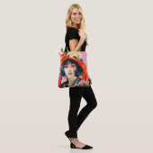 Fauvismus-Frau in Hat Tasche (Am Model)