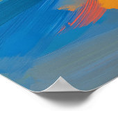 Fauvist Bangkok Tuk Tuk Street Poster (Ecke)