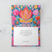 Fauvist Diwali Grüße Feiertagskarte (Innenseite)