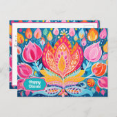Fauvist Diwali Grüße Postkarte (Vorne/Hinten)