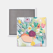 Fauvist Floral II Magnet (Vorderseite/Rückseite)