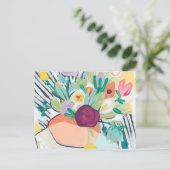 Fauvist Floral II Postkarte (Stehend Vorderseite)