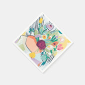Fauvist Floral II Serviette (Ecke)