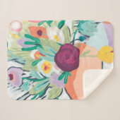 Fauvist Floral II Sherpadecke (Vorderseite (Horizontal))
