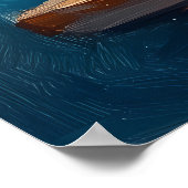 Fauvist Sunlit Window mit Blume - warm Zuhause Poster (Ecke)