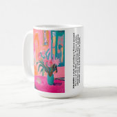 Fauvist Vase der rosa Blume & Fauvismus Definition Kaffeetasse (Vorderseite Links)