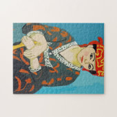 Fauvist Woman Poirtrait, JigSaw Puzzle (Horizontal)