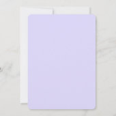 Faux 3D Relief Dusty Blue Floral Wedding  Einladung (Rückseite)