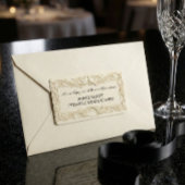 Faux Bas-Relief  Wedding Return Address Labels Adressaufkleber