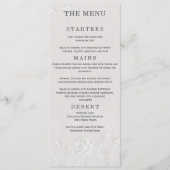 Faux Blind Embossed Arch Wedding Menu Card Menükarte (Vorderseite)