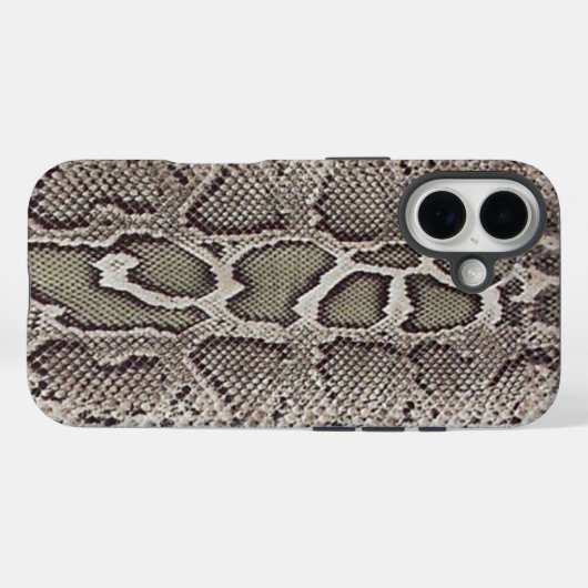 Faux Boa Constrictor Snakeskin Case-Mate iPhone Hülle (Rückseite (Horizontal))