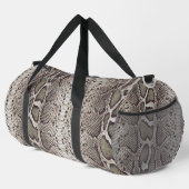 Faux Boa Constrictor Snakeskin Duffle Bag (Rechte Ecke)