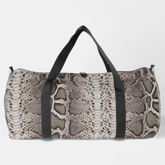 Faux Boa Constrictor Snakeskin Duffle Bag (Rückseite)