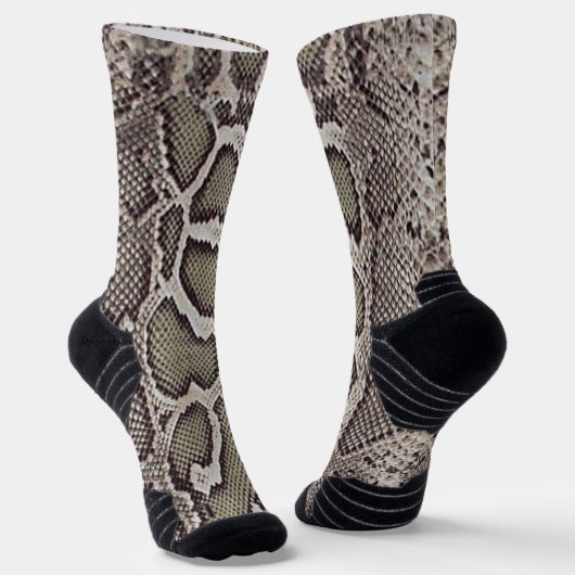 Faux Boa Constrictor Snakeskin Socken (Gewinkelt)
