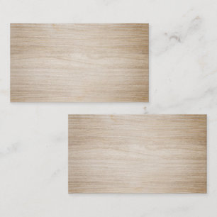 Faux Braun Holz Blank Visitenkarte