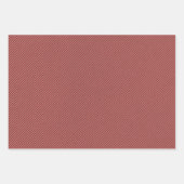 Faux Brown & Red Kraft Paper With Multi Patterns Geschenkpapier Set (Vorderseite 2)