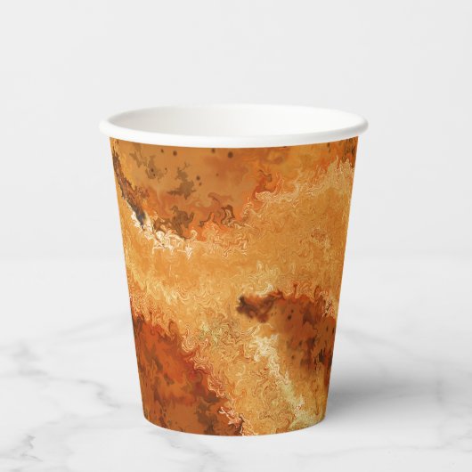 Faux Burled Walnut  Pappbecher (Vorderseite)