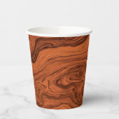 Faux Burled Walnut Pappbecher (Links)