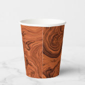 Faux Burled Walnut  Pappbecher (Rechts)