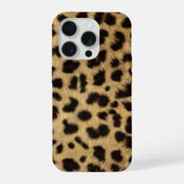 Faux Cheetah Skin iPhone 15 Pro Hülle