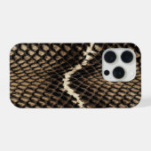 Faux Cobra Snake Skin iPhone Hülle (Rückseite (Horizontal))