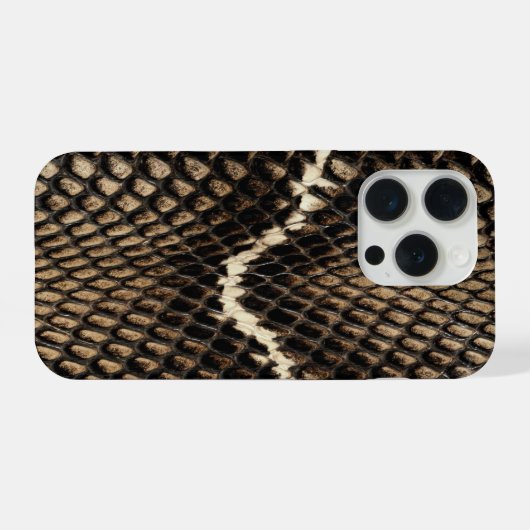 Faux Cobra Snake Skin iPhone Hülle (Rückseite (Horizontal))