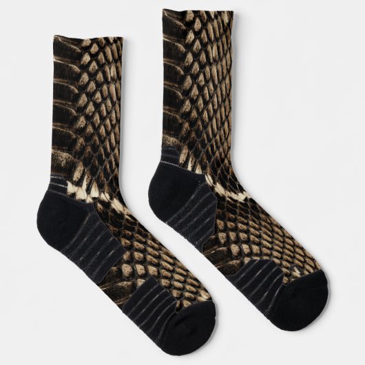 Faux Cobra Snakeskin  Socken (Rechts)