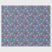 Faux Cookies in Clay Christmas Gift Wrap Geschenkpapier (Flach)