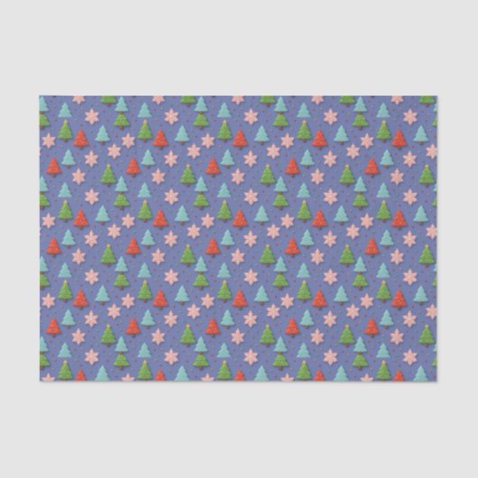 Faux Cookies in Clay Christmas Tissue Paper Seidenpapier (Vorderseite)