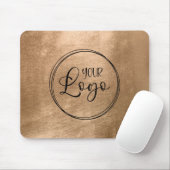 Faux Copper Gold Foil Your Logo Mousepad (Mit Mouse)