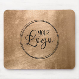 Faux Copper Gold Foil Your Logo Mousepad