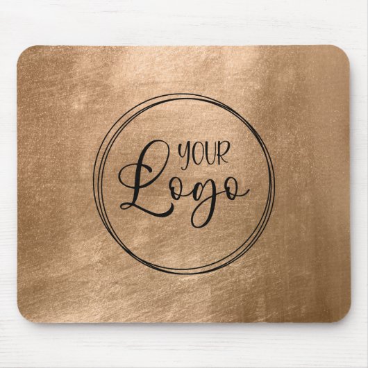 Faux Copper Gold Foil Your Logo Mousepad (Vorne)