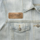 Faux Copper Gold Foil Your Logo Namensschild (Beispiel)