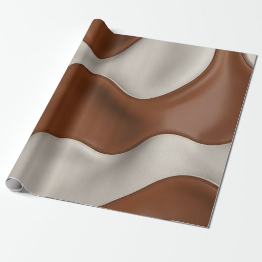 Faux Cow Leather Popular Luxury Elegant Collection Geschenkpapier (Ungerollt)