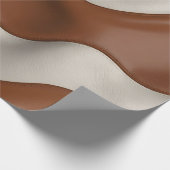 Faux Cow Leather Popular Luxury Elegant Collection Geschenkpapier (Ecke)