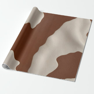 Faux Cow Leather Trendy Luxury Elegant Collection Geschenkpapier