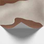 Faux Cow Leather Trendy Luxury Elegant Collection Geschenkpapier (Ecke)