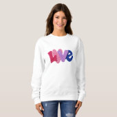 Faux Crochet Love Design Sweatshirt (Vorne ganz)