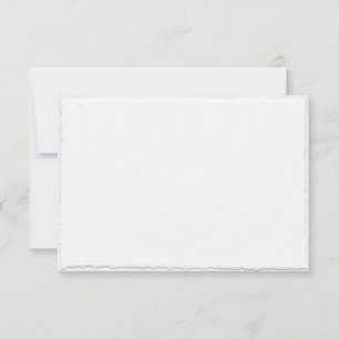Faux-Deckle-Kanten-Einschlusskarten-Vorlage RSVP Karte