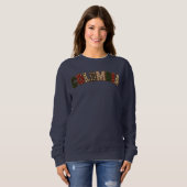 Faux Digital Patchwork Kolumbien Design Weihnachte Sweatshirt (Vorne ganz)