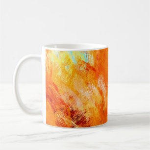 Faux digitale Pinselstrich nahtlose Textur. Bunt Kaffeetasse