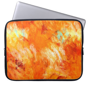 Faux digitale Pinselstrich nahtlose Textur. Bunt Laptopschutzhülle