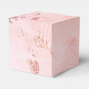 Faux-Folie Roségold- und Serenity-Farbtönung Geschenkschachtel